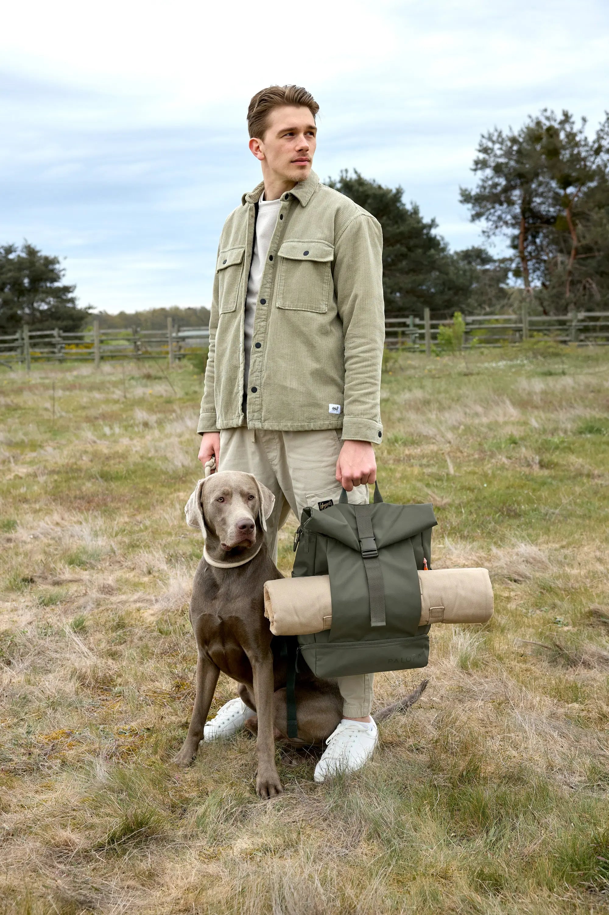 Rolltop Rucksack - Yoska, Dunkelgrün Lässig