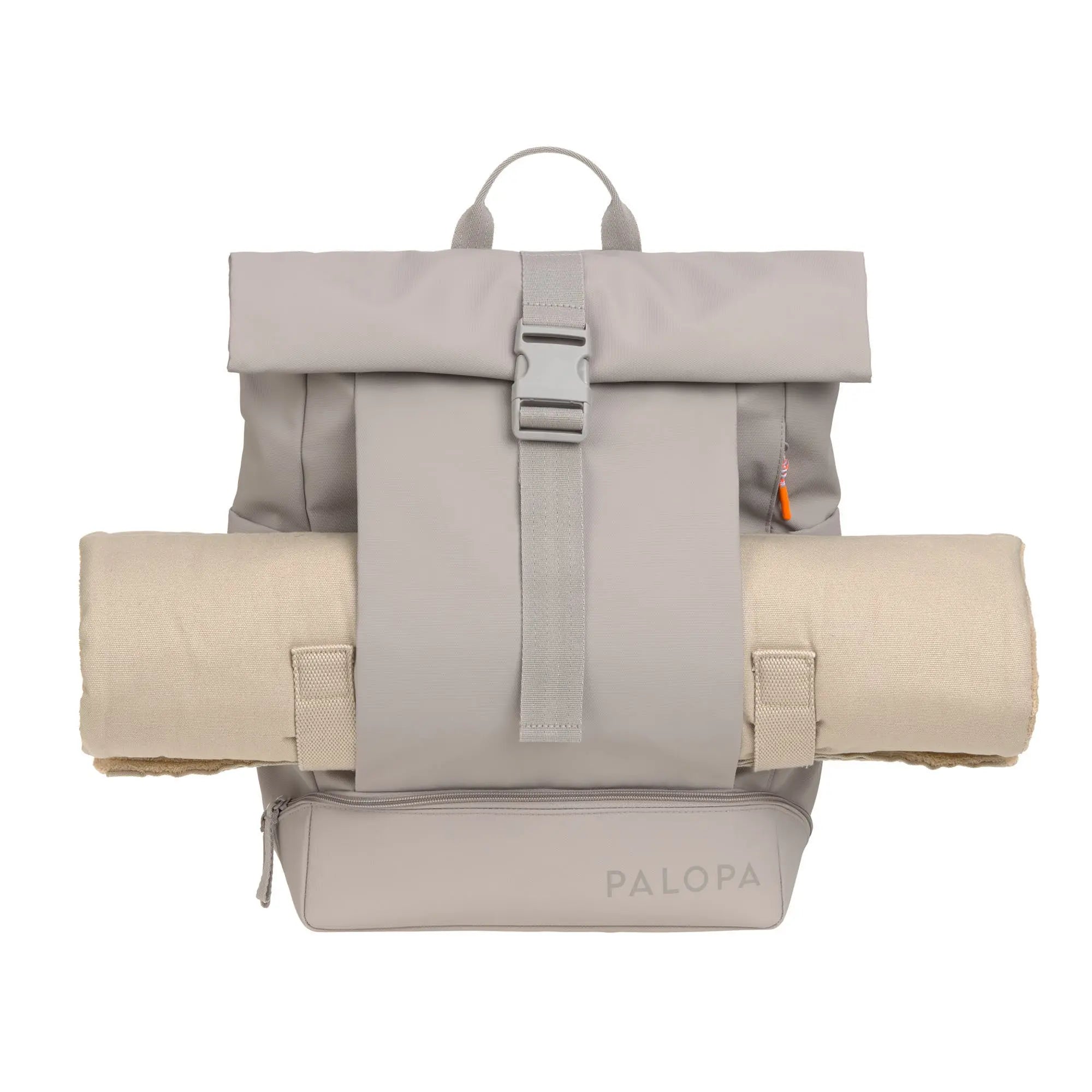 Rolltop Rucksack - Yoska, Taupe Lässig